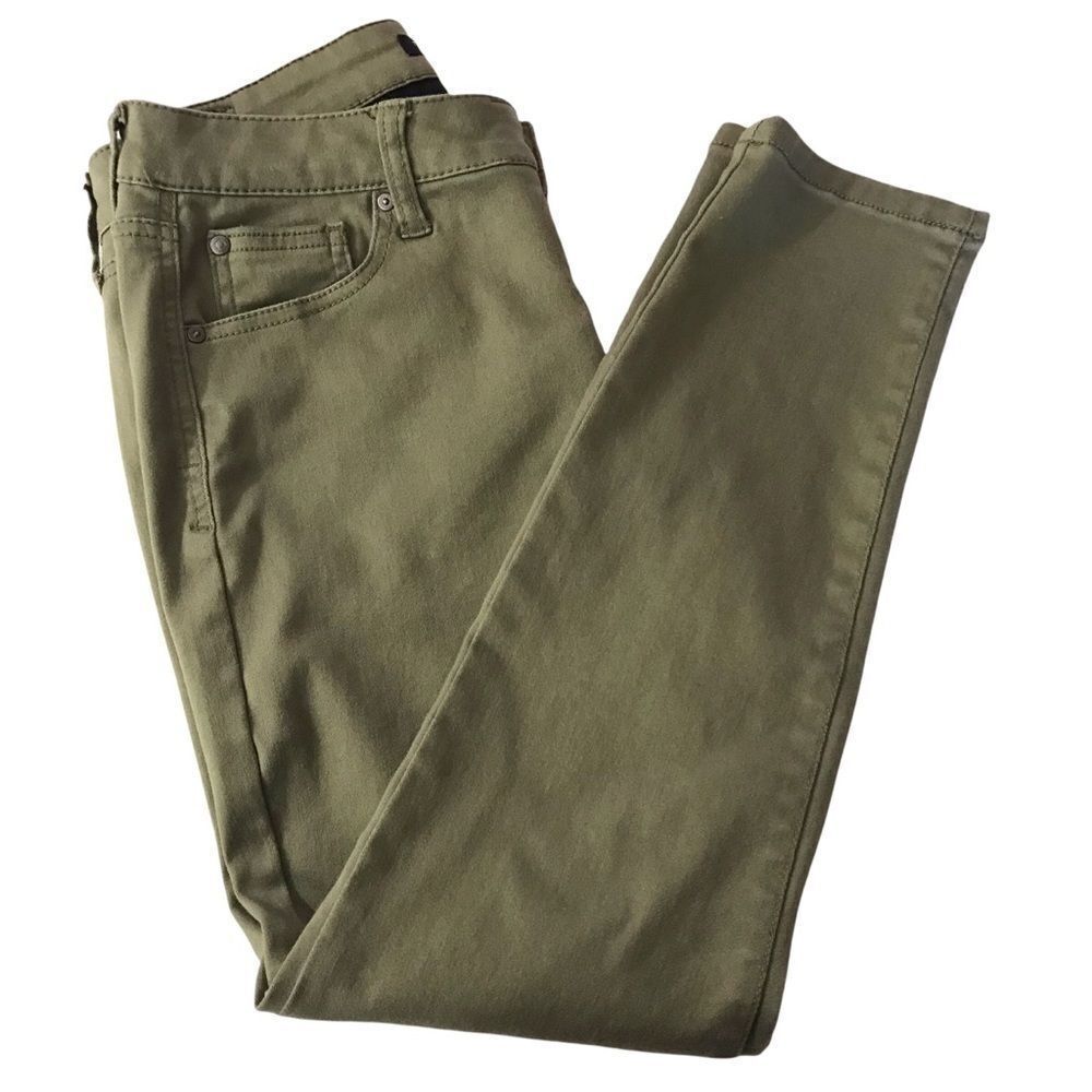 Truth + Theory army green skinny jeans size 6P‎